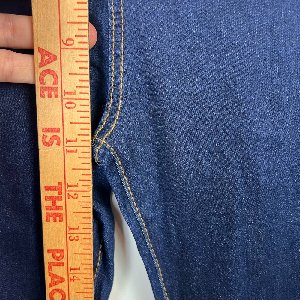 Buddy Love Moonshine High-Waisted Flare Jeans Dark Wash Hippie Festival Size 28 - Picture 9 of 11